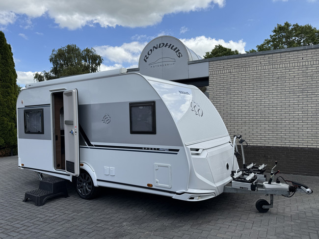 Knaus Sport 450 FU E-Power selection met fransbed **Airco/Cassetteluifel/Fietsendrager/1e eigenaar/Nieuwstaat caravan** foto: 5