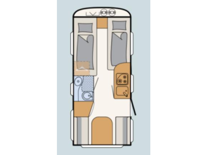 Dethleffs C'Go 475 EL Aparte bedden / Active 