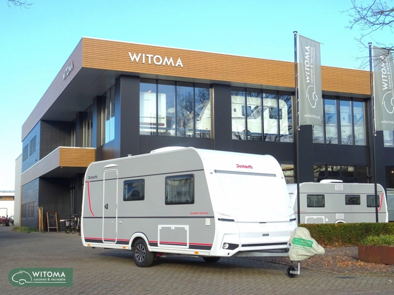 Dethleffs Summer Edition 460 EL Op show lengtebedden  foto: 18