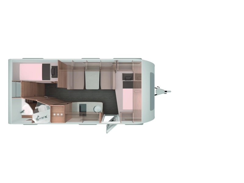 Knaus Sudwind Black Selection 500 QDK stapelbed / dwarsbed  foto: 17