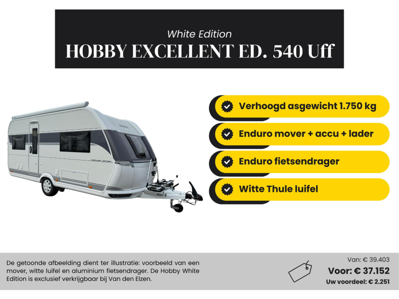 Hobby Excellent Edition 540 UFF White Edition Actiepakket  hoofdfoto: 1