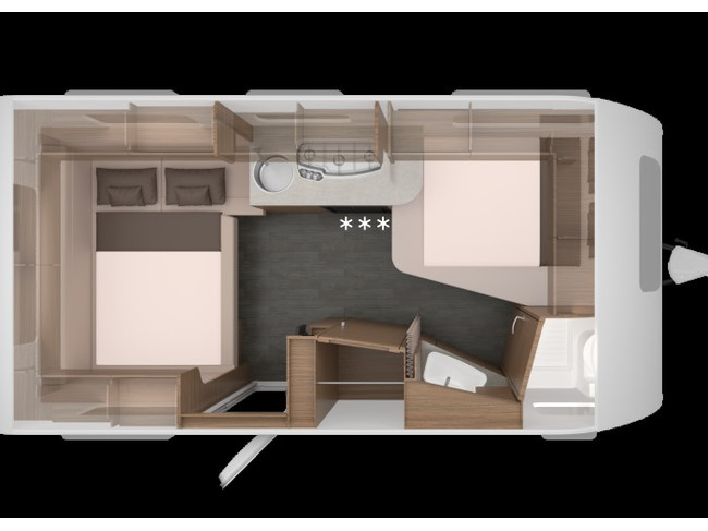 Knaus Sport 450 FU E-Power selection met fransbed **Airco/Cassetteluifel/Fietsendrager/1e eigenaar/Nieuwstaat caravan**