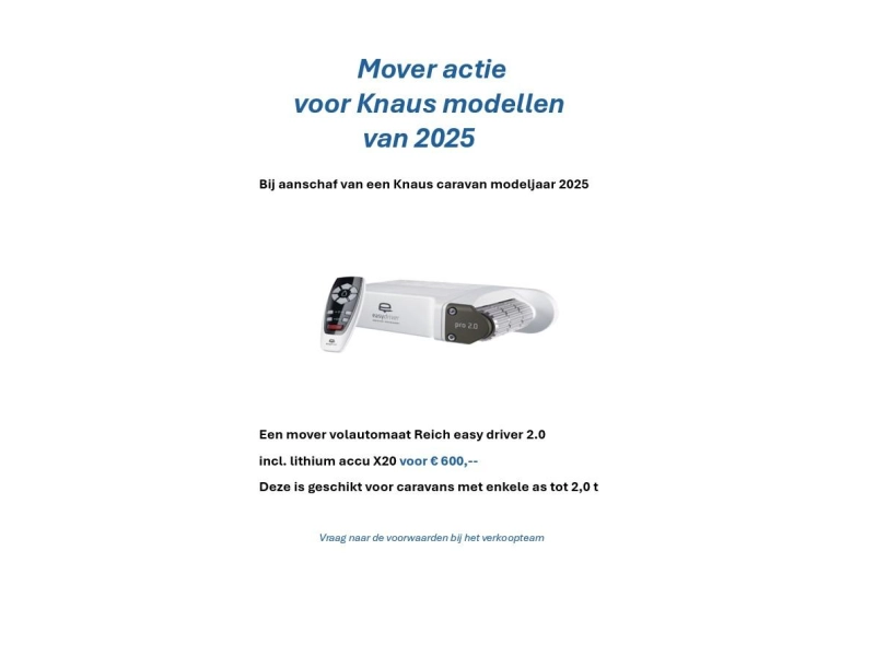 Knaus Sudwind 60 Years 500 PF Nieuw 2025, Panoramadak! 