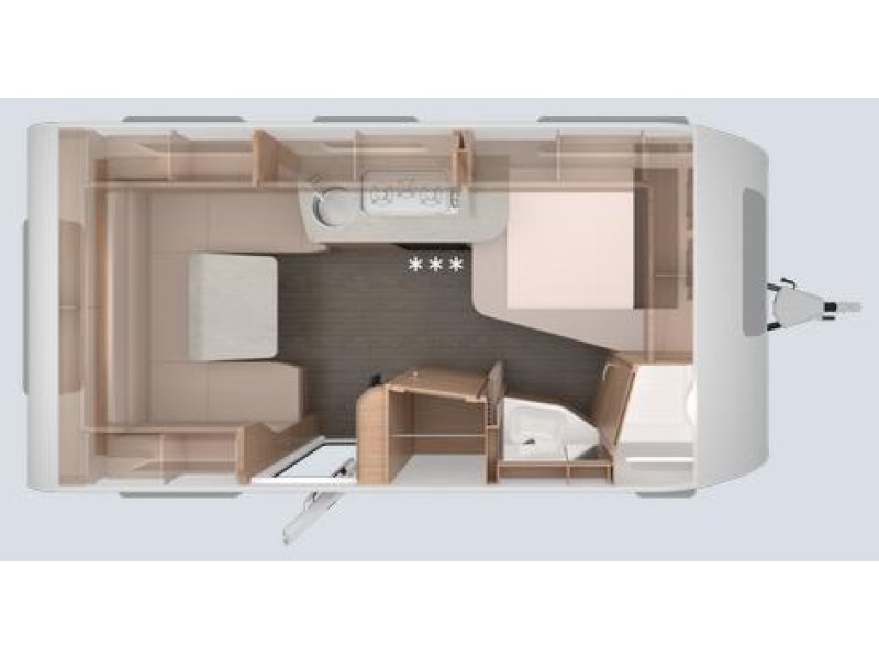 Knaus Sudwind Black Selection 450 FU Frans bed / Rondzit  foto: 1