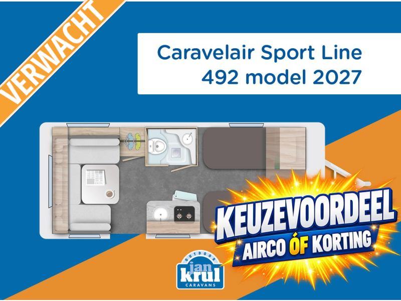 Caravelair Sport Line 492 TIJDELIJKE BEURSACTIE  hoofdfoto: 1