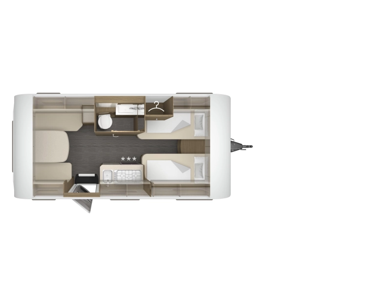 Tabbert Cazadora 460 E enkele bedden / dinette  foto: 1