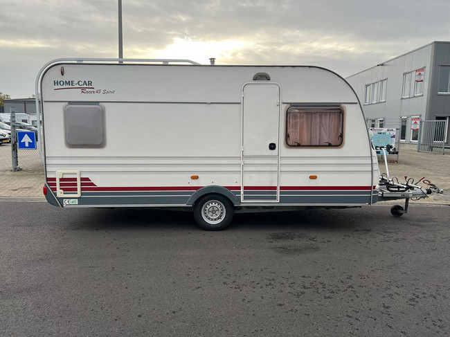 HOME-CAR Racer Spirit 45 | Fietsenrek | Voortent | Fransbed | Kachel | Dinnete