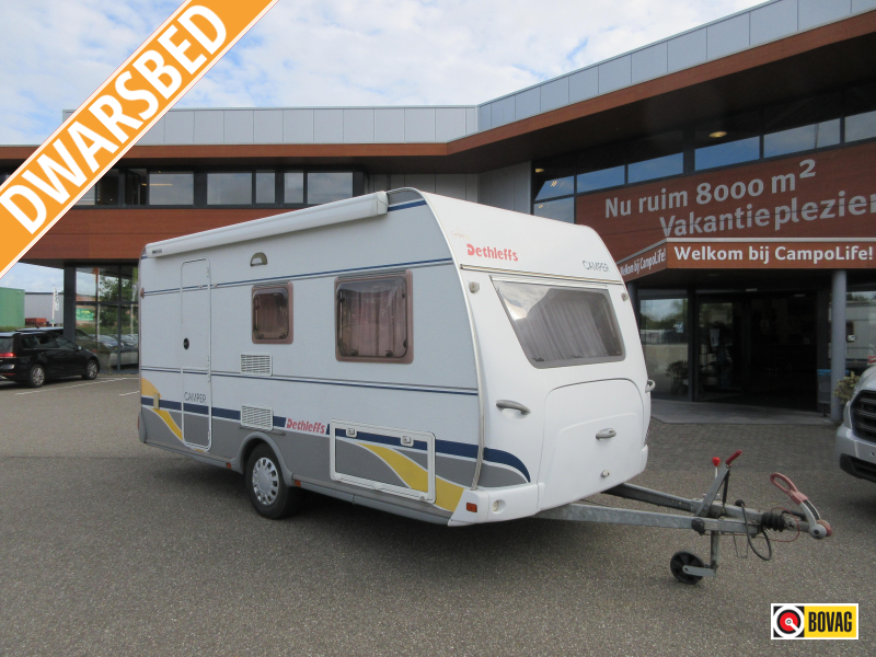 Dethleffs Camper 440 DB DWARSBED EN VASTE LUIFEL  hoofdfoto: 1