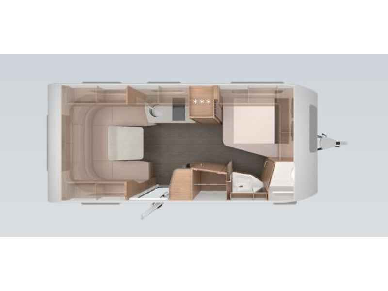 Knaus Sudwind 60 Years 500 FU Frans Bed Campovolo grijs  foto: 10