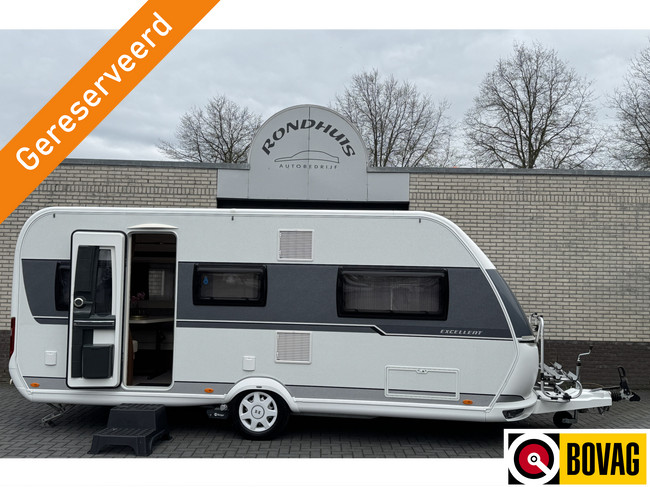 Hobby Excellent 495 UL met enkele bedden **Mover/Fietsendrager/Luifeltent/1e eigenaar/Zeer nette caravan** foto: 0