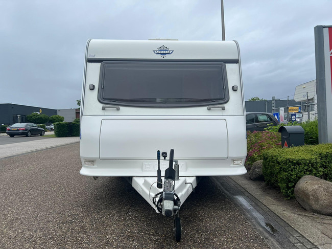 Hobby De Luxe 400 SF | Luifel | Fietsenrek | Mover Half Automaat | Vastbed | Dinette (Treinzit) | Tempo 100 | Schokbrekers