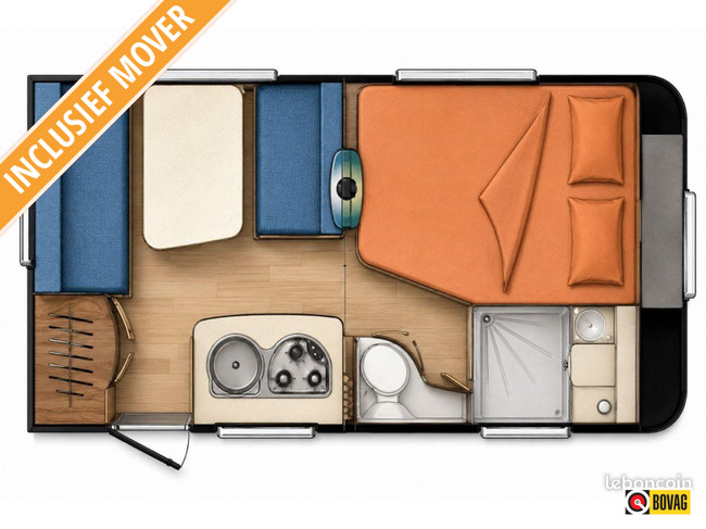Weinsberg CaraOne 440 FD FRANS BED MOVER THULE  LF hoofdfoto: 1