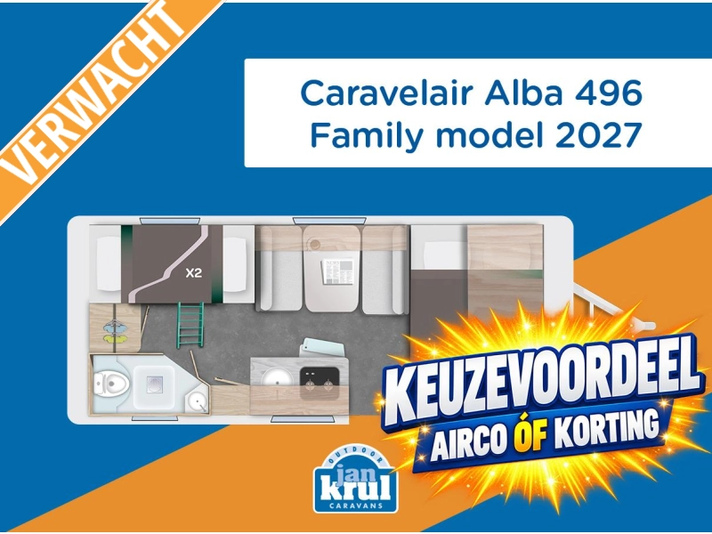 Caravelair Alba Family 496 TIJDELIJKE BEURSACTIE  hoofdfoto: 1