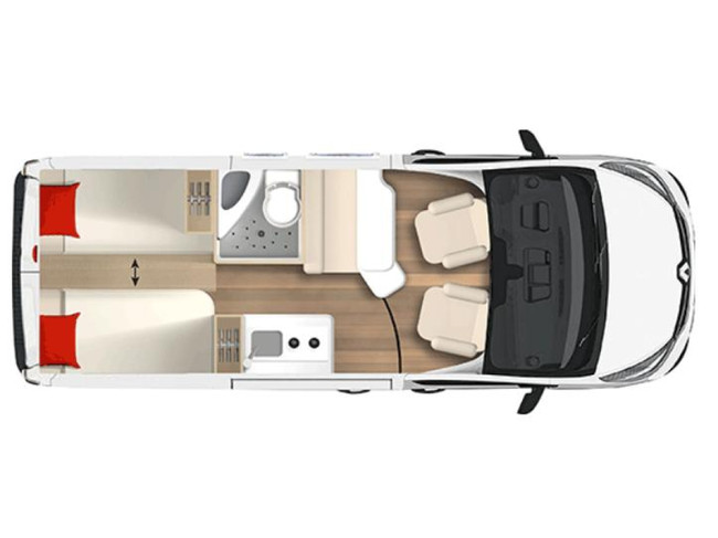 Bürstner Delfin C 621 LENGTE BEDDEN + TREKHAAK foto: 17