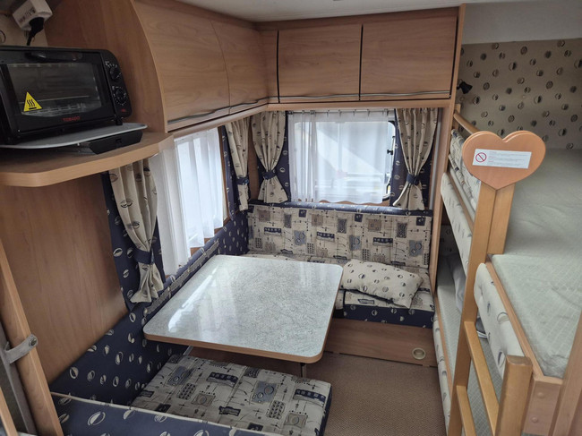 Bürstner 480 TK Stapelbed, rondzit, mover + Voortent 2e eig. foto: 17