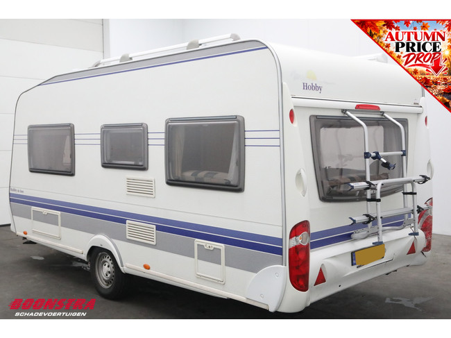 Hobby De Luxe 460 UFE Mover Luifel Fietsendrager Lengtebed Middenkeuken foto: 3