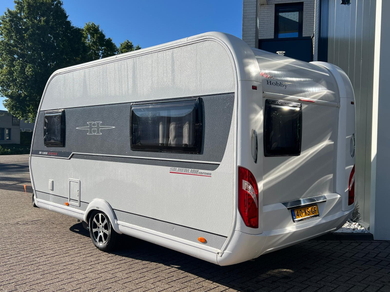 Hobby De Luxe Edition Silver 440 SF Mover, Fietsenrek, Luifel  foto: 7