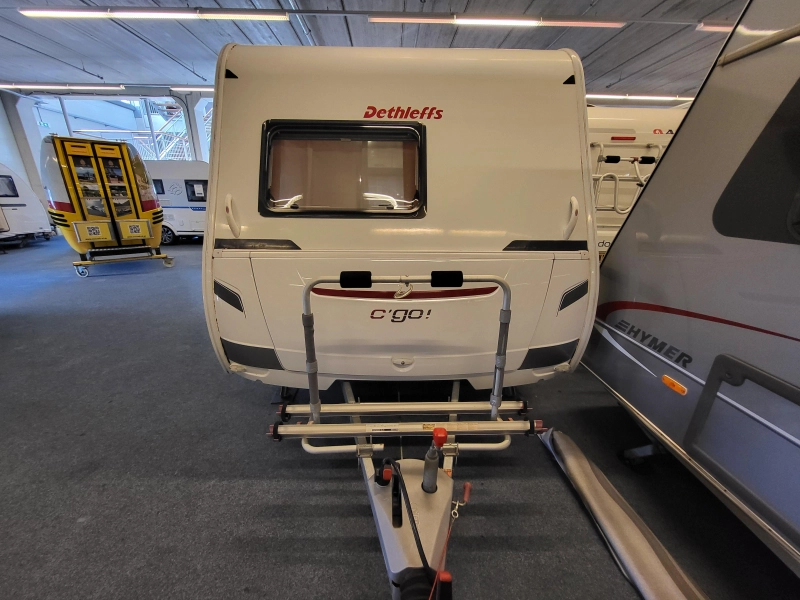 Dethleffs C'Go 475 FR mover, fietsenrek, voort.  foto: 3