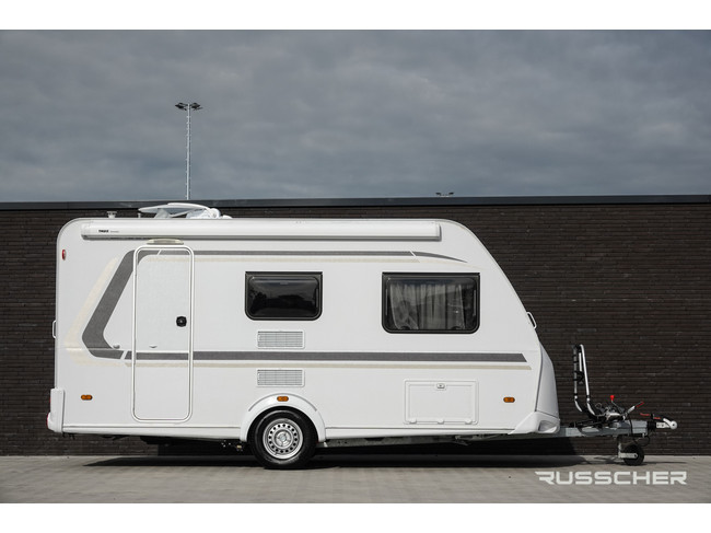 Weinsberg CaraOne 420 QD Caravan | Go2 Mover | Schotel | Kachel | Douche | Toilet | Luifel | Voortent | Fietsendrager