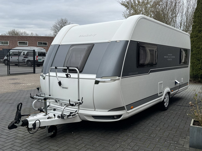 Hobby Excellent 495 UL met enkele bedden **Mover/Fietsendrager/Luifeltent/1e eigenaar/Zeer nette caravan** foto: 9