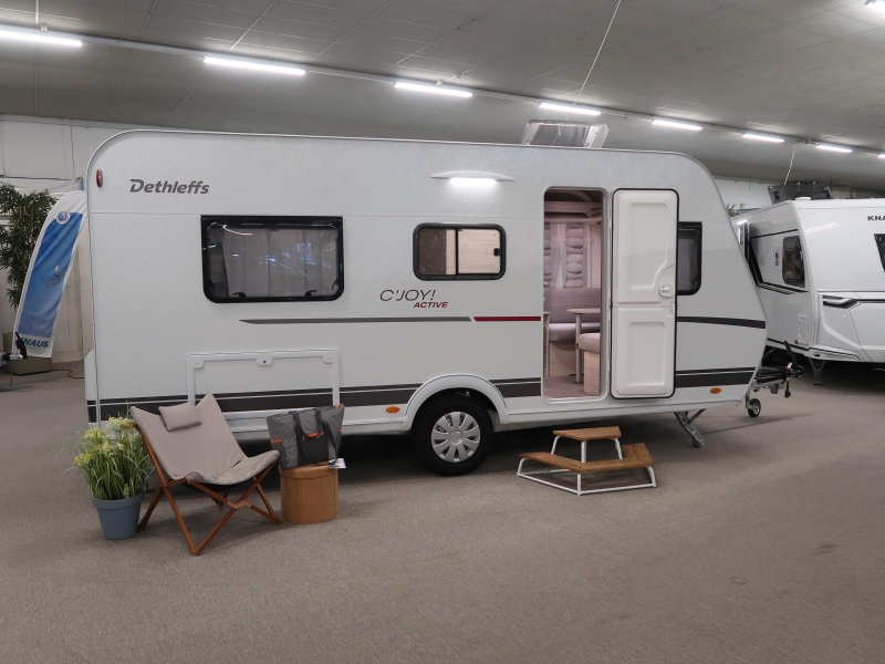 Dethleffs C'Joy 460 LE ENKELE BEDDEN, LICHTGEW.  foto: 22