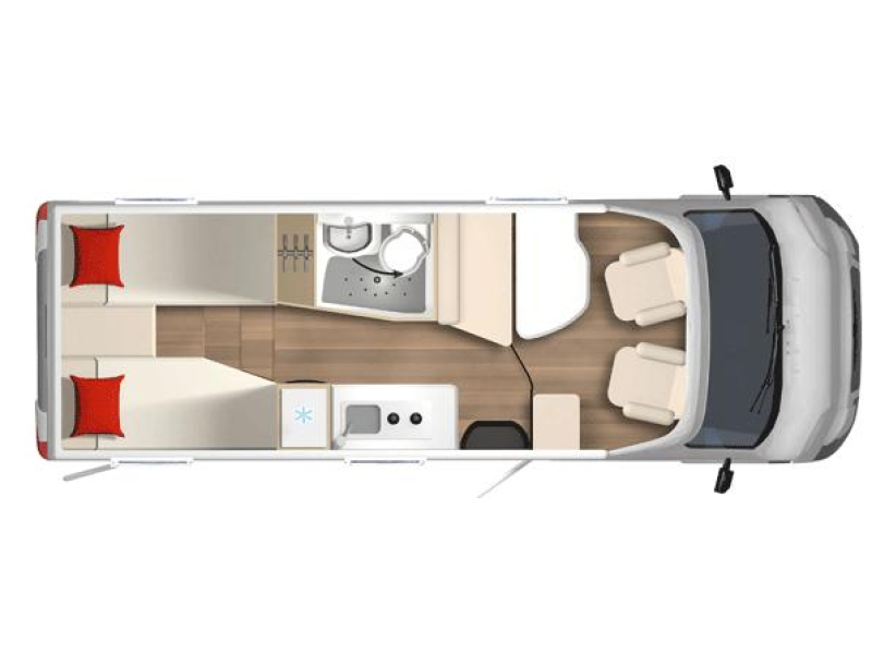 Bürstner Nexxo Van T 690 G LENGTE BEDDEN + 3.650 KG.  foto: 15