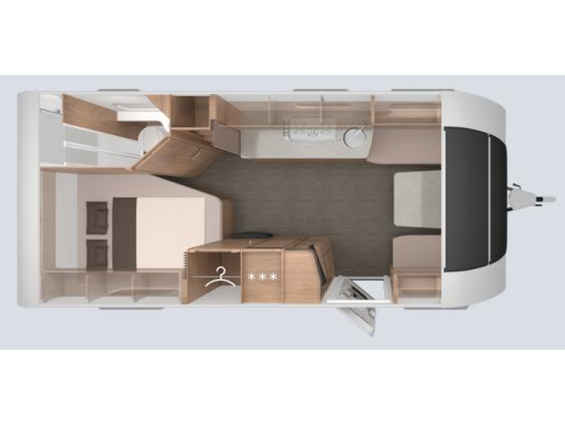Knaus Sudwind Black Selection 580 UF Frans Bed / Vloerverw.  foto: 1