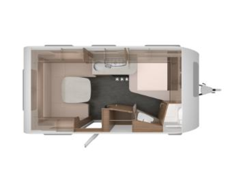 Knaus Sport 450 FU rondzit / fransbed 