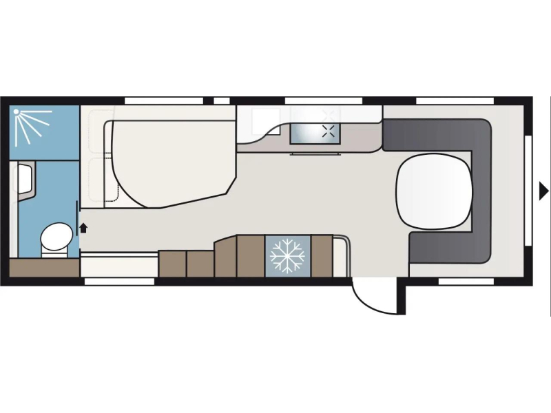 Kabe Imperial 740 TDL Model 2026 - E5 indeling  foto: 18