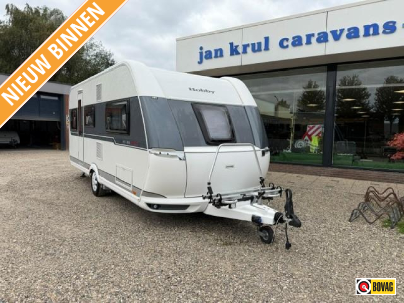 Hobby De Luxe Edition 495 UL mover voortent fietsenrek  foto: 0