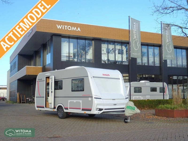 Dethleffs Summer Edition 460 EL Op show lengtebedden  foto: 0