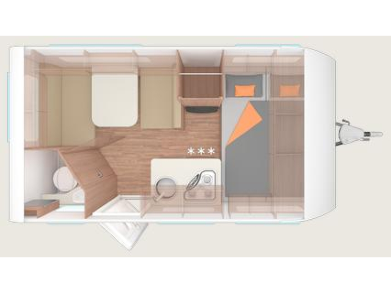 Weinsberg CaraOne Edition HOT 390 QD Dwarsbed / Edition Hot  foto: 1