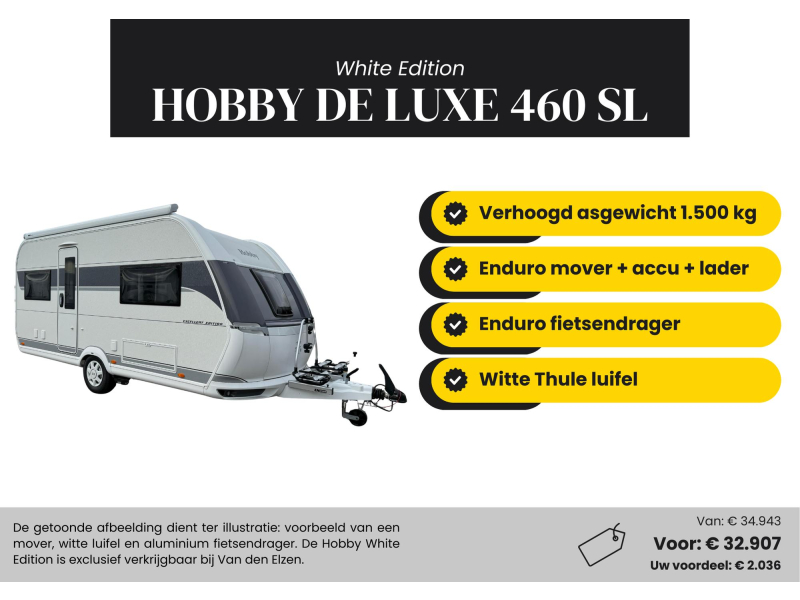 Hobby De Luxe 460 SL White Edition actiepakket  hoofdfoto: 1