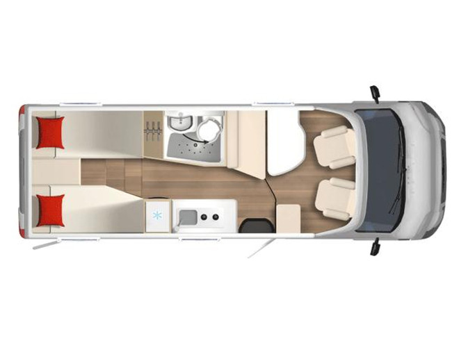 Bürstner Nexxo Van T 690 G LENGTE BEDDEN + 3.650 KG. foto: 15