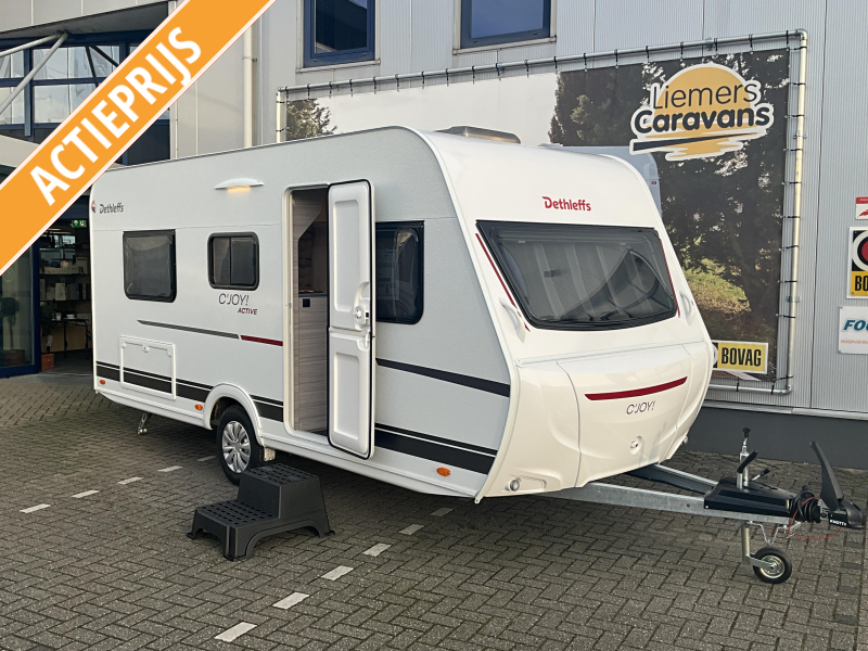 Dethleffs C'Joy Active 460 LE ENKELE BEDDEN-ACTIE MODEL 