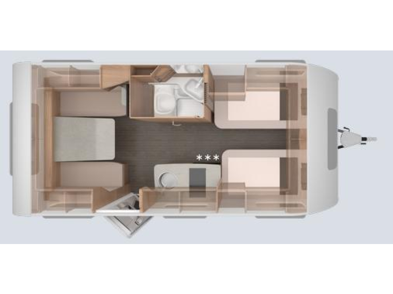 Knaus Sudwind Black Selection 460 EU Enkele bedden/ Opbouw Wit 