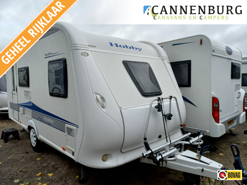 Hobby Excellent 410 SFE voortent-mover-fietsd-etc  foto: 0