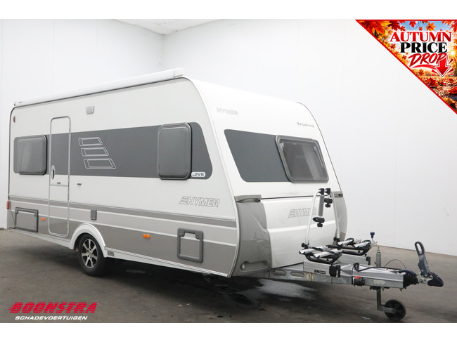 Hymer Sporting 465 Mover Luifel Fietsendrager TV Radio Rondzit