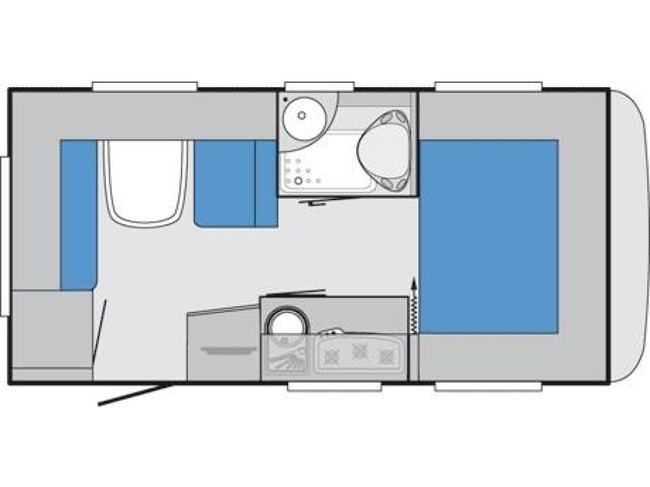 Knaus Sport Silver Selection 420 QD DWARS BED 210CM MOVER foto: 14