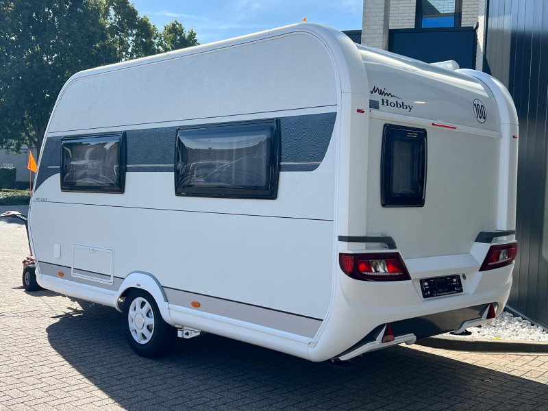 Hobby De Luxe 400 SFE mover, luifel, fietsenrek  foto: 7