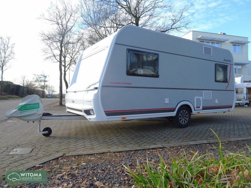 Dethleffs Summer Edition 460 EL Op show lengtebedden  foto: 19