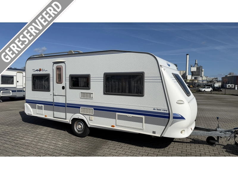 Hobby De luxe Easy 495 UL enkele bedden rondzit 