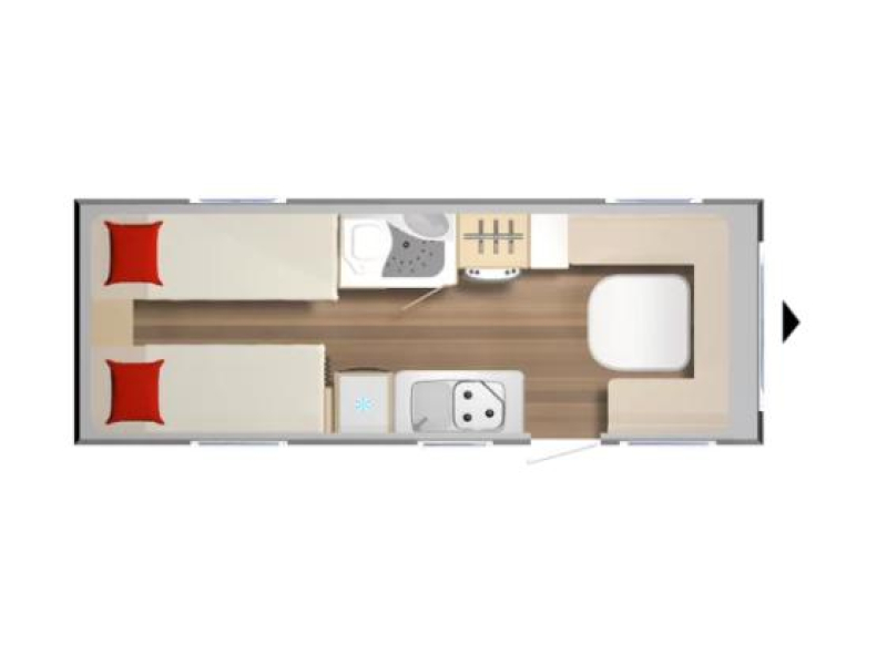 Bürstner Premio Limited 530 TL - ENKELE BEDDEN 