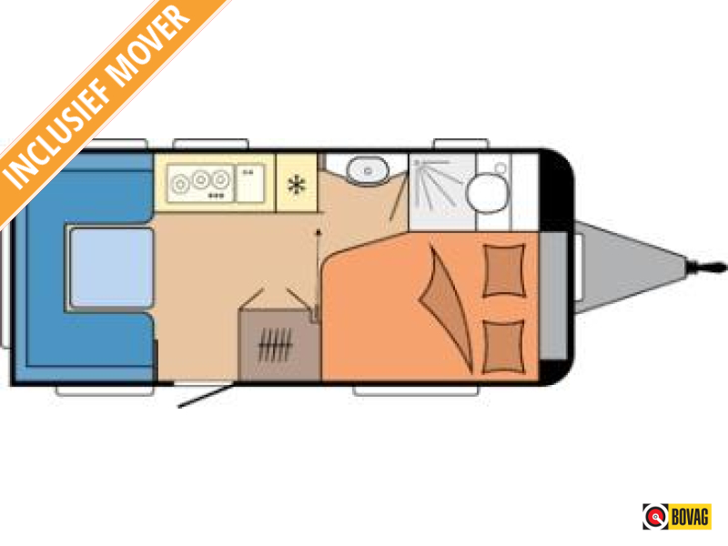 Dethleffs Camper 450 DB FRANS BED MOVER LUIFEL  hoofdfoto: 1