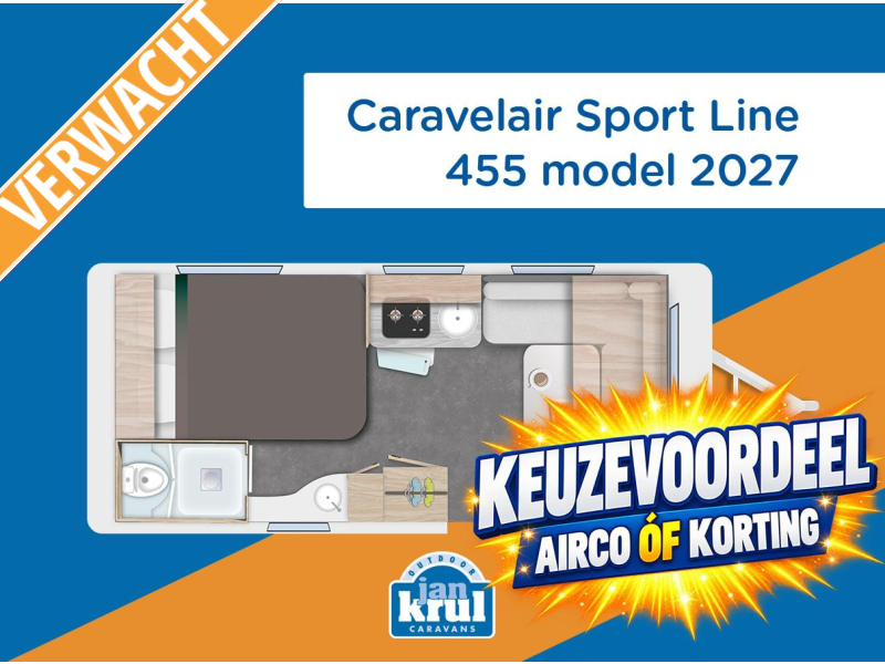 Caravelair Sport Line 455 TIJDELIJKE BEURSACTIE  hoofdfoto: 1