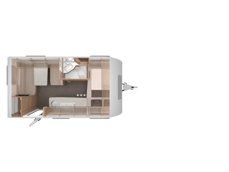 Knaus Sudwind 420 QD dwarsbed / treinzit  foto: 13