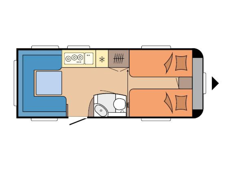 Hobby Prestige 540 UL ENKEL BED MOVER LUIFEL  foto: 14